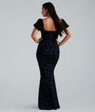 Kathleen Formal Velvet Floral Mermaid Long Dress is a gorgeous pick as your summer formal dress for wedding guests, bridesmaids, or military birthday ball attire!