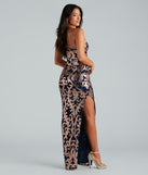 Lorena Sequin One-Shoulder High Slit Formal Dress is a gorgeous pick as your summer formal dress for wedding guests, bridesmaids, or military birthday ball attire!