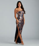 Lorena Sequin One-Shoulder High Slit Formal Dress creates the perfect summer wedding guest dress or cocktail attire with chic styles in the latest trends for 2024!
