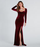 Pam Formal Velvet Long Sleeve Mermaid Dress is a gorgeous pick as your summer formal dress for wedding guests, bridesmaids, or military birthday ball attire!