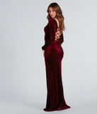 Pam Formal Velvet Long Sleeve Mermaid Dress is a gorgeous pick as your summer formal dress for wedding guests, bridesmaids, or military birthday ball attire!