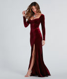 Pam Formal Velvet Long Sleeve Mermaid Dress creates the perfect summer wedding guest dress or cocktail attire with chic styles in the latest trends for 2024!