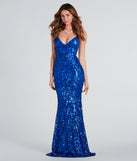 Bethanie Formal Sequin V-Neck Mermaid Dress creates the perfect summer wedding guest dress or cocktail attire with chic styles in the latest trends for 2024!