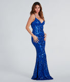 Bethanie Formal Sequin V-Neck Mermaid Dress is a gorgeous pick as your summer formal dress for wedding guests, bridesmaids, or military birthday ball attire!