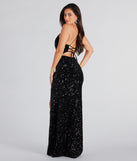 Giselle Formal Sequin Velvet Lace-Up Dress is a gorgeous pick as your summer formal dress for wedding guests, bridesmaids, or military birthday ball attire!