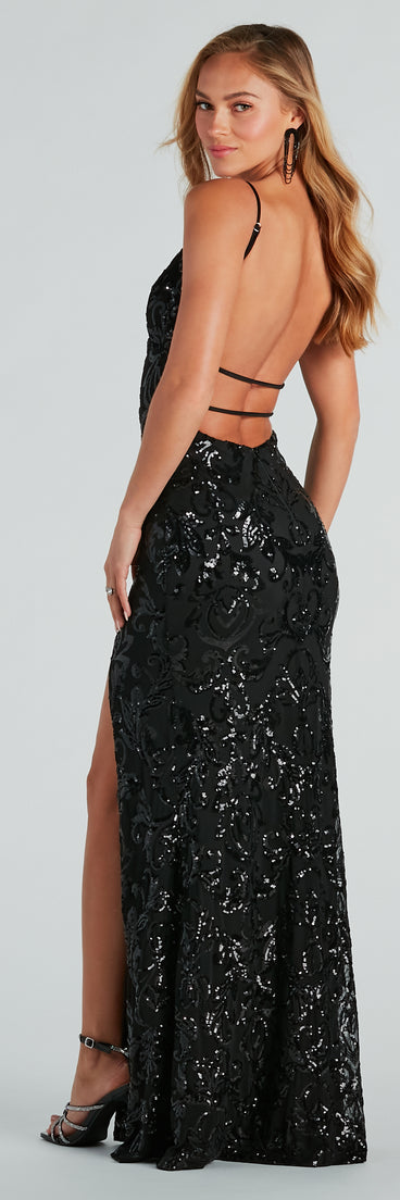 Jacqueline Formal Sequin Strappy Mermaid Dress is a gorgeous pick as your 2024 prom dress or formal gown for wedding guests, spring bridesmaids, or army ball attire!
