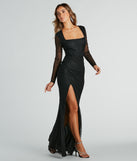 Collen Formal Glitter Mesh Mermaid Long Dress is a gorgeous pick as your 2024 prom dress or formal gown for wedding guests, spring bridesmaids, or army ball attire!