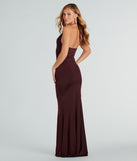 You'll be the best dressed in the Amenah Formal Halter Mermaid Long Dress as your summer formal dress with unique details from Windsor.