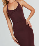 You'll be the best dressed in the Amenah Formal Halter Mermaid Long Dress as your summer formal dress with unique details from Windsor.