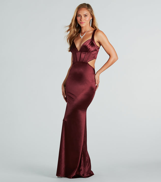Sloane Satin Corset Formal Dress & Windsor