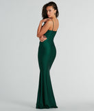 The Cassandra Cowl Neck Mermaid Long Formal Dress as your wedding guest dress with a stylish neckline and/or sleeves and elevated details on the back and front will make you the best dressed at any event!