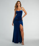 Alexis Bustier Mermaid Glitter Velvet Formal Dress is the perfect homecoming dress pick with on-trend details to make the 2024 dance your most memorable event yet!