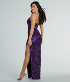 Alessia Square Neck Slim Sequin Satin Formal Dress is the perfect prom dress pick with on-trend details to make the 2024 dance your most memorable event yet!