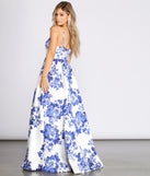 The Hayden Fancy Floral Ball Gown is a gorgeous pick as your 2023 prom dress or formal gown for wedding guest, spring bridesmaid, or army ball attire!