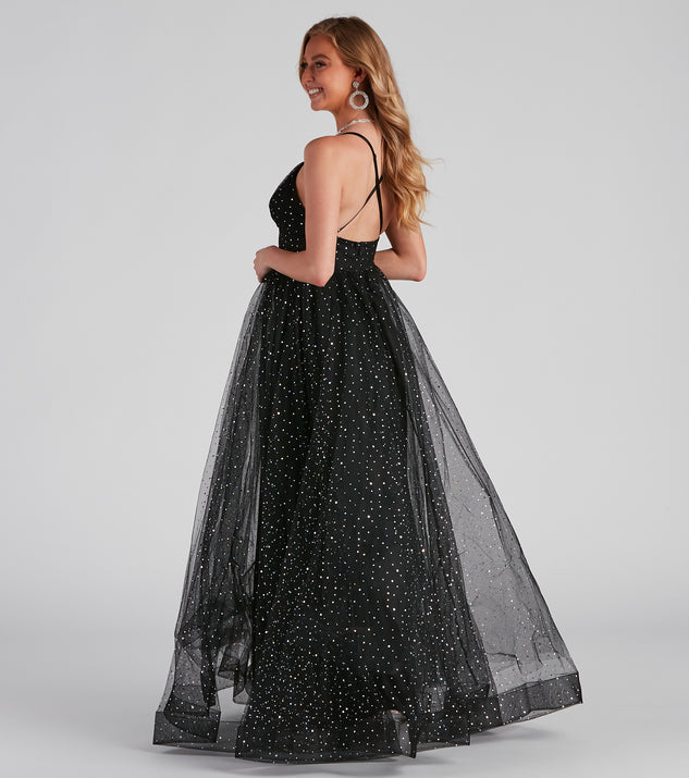 Vanessa formal chiffon lattice dress best sale