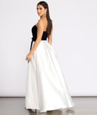 Valentina Velvet and Satin Ball Gown creates the perfect spring wedding guest dress or cocktail attire with stylish details in the latest trends for 2023!