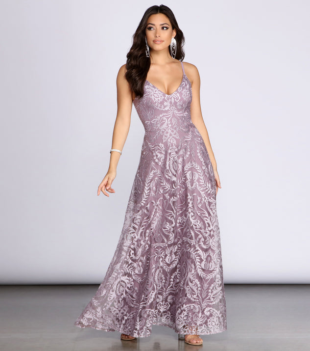 Amaya Mesh Embroidered A-Line Dress creates the perfect summer wedding guest dress or cocktail party dresss with stylish details in the latest trends for 2023!