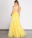 The Belle Satin Tulle Ball Gown is a gorgeous pick as your 2023 prom dress or formal gown for wedding guest, spring bridesmaid, or army ball attire!