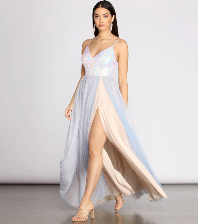 Nicolette Sequin & Tulle Dress & Windsor
