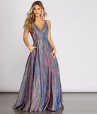 The Cora Glitter Ball Gown is a gorgeous pick as your 2023 prom dress or formal gown for wedding guest, spring bridesmaid, or army ball attire!