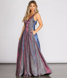 The Cora Glitter Ball Gown is a gorgeous pick as your 2023 prom dress or formal gown for wedding guest, spring bridesmaid, or army ball attire!