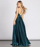 Lona Formal Cross Back Gown is a stunning choice for a bridesmaid dress or maid of honor dress, and to feel beautiful at Prom 2023, spring weddings, formals, & military balls!