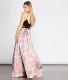 Billie Pleated Floral Ball Gown creates the perfect summer wedding guest dress or cocktail party dresss with stylish details in the latest trends for 2023!