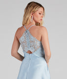 Lottie Formal Satin And Lace Ball Gown is a gorgeous pick as your 2023 prom dress or formal gown for wedding guest, spring bridesmaid, or army ball attire!