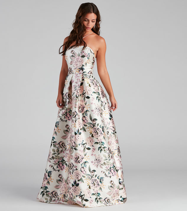 Holland Strapless Floral Ball Gown & Windsor