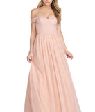The Juliet Off The Shoulder Tulle Dress is a gorgeous pick as your 2023 prom dress or formal gown for wedding guest, spring bridesmaid, or army ball attire!