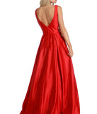 The Aubree Ravishing Satin Ball Gown is a gorgeous pick as your 2023 prom dress or formal gown for wedding guest, spring bridesmaid, or army ball attire!