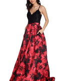 Marjorie Charming Florals Ball Gown is a gorgeous pick as your 2023 prom dress or formal gown for wedding guest, spring bridesmaid, or army ball attire!