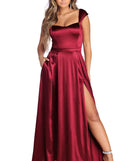 The Francesca Formal Sweetheart Satin Dress is a gorgeous pick as your 2023 prom dress or formal gown for wedding guest, spring bridesmaid, or army ball attire!