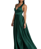 The Elle Formal Satin Ball Gown is a gorgeous pick as your 2023 prom dress or formal gown for wedding guest, spring bridesmaid, or army ball attire!