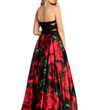 Sariah Strapless Rose Ball Gown is a gorgeous pick as your 2023 prom dress or formal gown for wedding guest, spring bridesmaid, or army ball attire!