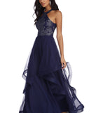 The Alexandra Formal Tulle Dress is a gorgeous pick as your 2023 prom dress or formal gown for wedding guest, spring bridesmaid, or army ball attire!