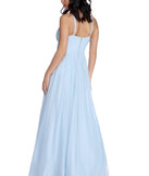 The Bridget Formal Beaded Tulle Dress is a gorgeous pick as your 2023 prom dress or formal gown for wedding guest, spring bridesmaid, or army ball attire!