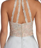 The Emmy Formal Beaded Ball Gown is a gorgeous pick as your 2023 prom dress or formal gown for wedding guest, spring bridesmaid, or army ball attire!