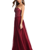 The Annabelle Heat Stone Ball Gown is a gorgeous pick as your 2023 prom dress or formal gown for wedding guest, spring bridesmaid, or army ball attire!