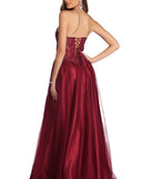 The Annabelle Heat Stone Ball Gown is a gorgeous pick as your 2023 prom dress or formal gown for wedding guest, spring bridesmaid, or army ball attire!