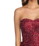 The Annabelle Heat Stone Ball Gown is a gorgeous pick as your 2023 prom dress or formal gown for wedding guest, spring bridesmaid, or army ball attire!