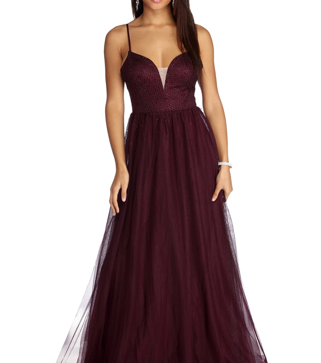Marion Mesmerizing Mesh Gown is a gorgeous pick as your 2023 prom dress or formal gown for wedding guest, spring bridesmaid, or army ball attire!