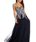 The Julie Strapless Sweetheart Ball Gown is a gorgeous pick as your 2023 prom dress or formal gown for wedding guest, spring bridesmaid, or army ball attire!