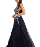 The Julie Strapless Sweetheart Ball Gown is a gorgeous pick as your 2023 prom dress or formal gown for wedding guest, spring bridesmaid, or army ball attire!