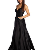 The Angelie Embellished Satin Gown is a gorgeous pick as your 2023 prom dress or formal gown for wedding guest, spring bridesmaid, or army ball attire!