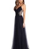 The Kara Formal Rhinestone Ball Gown is a gorgeous pick as your 2023 prom dress or formal gown for wedding guest, spring bridesmaid, or army ball attire!