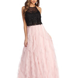 Missy Tendril Ball Gown is a gorgeous pick as your 2023 prom dress or formal gown for wedding guest, spring bridesmaid, or army ball attire!
