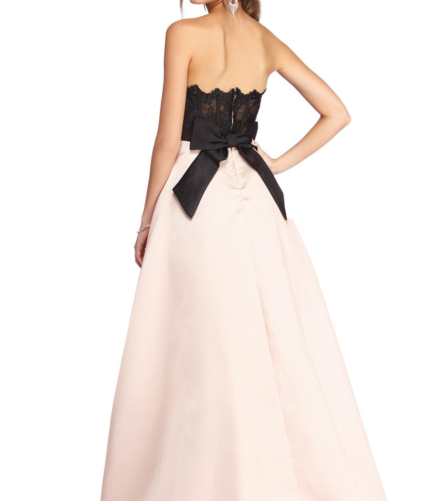 Mina Satin And Lace Ball Gown & Windsor