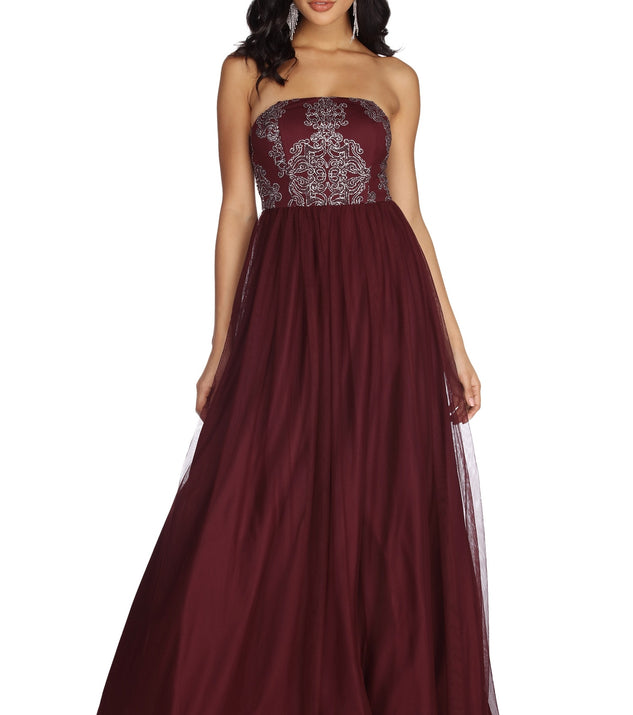 Nicola Formal Tulle Ball Gown is a gorgeous pick as your 2023 prom dress or formal gown for wedding guest, spring bridesmaid, or army ball attire!