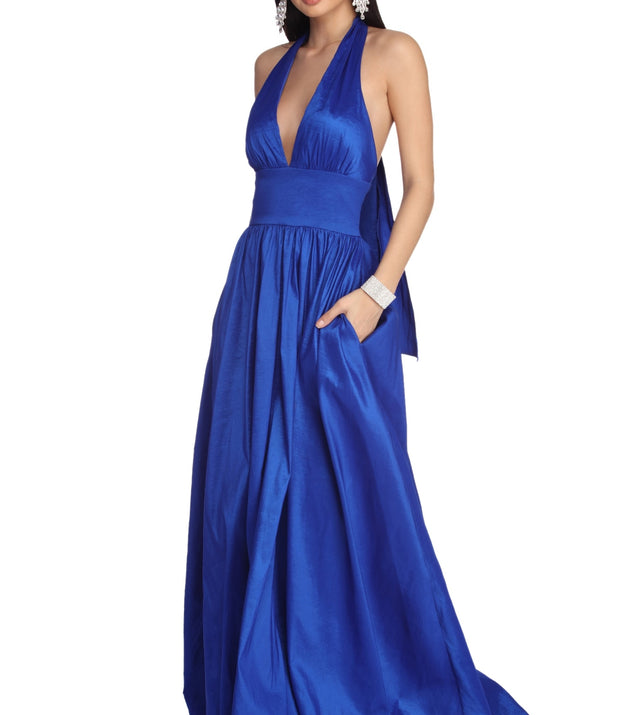 Luna Formal Taffeta Ball Gown is a gorgeous pick as your 2023 prom dress or formal gown for wedding guest, spring bridesmaid, or army ball attire!